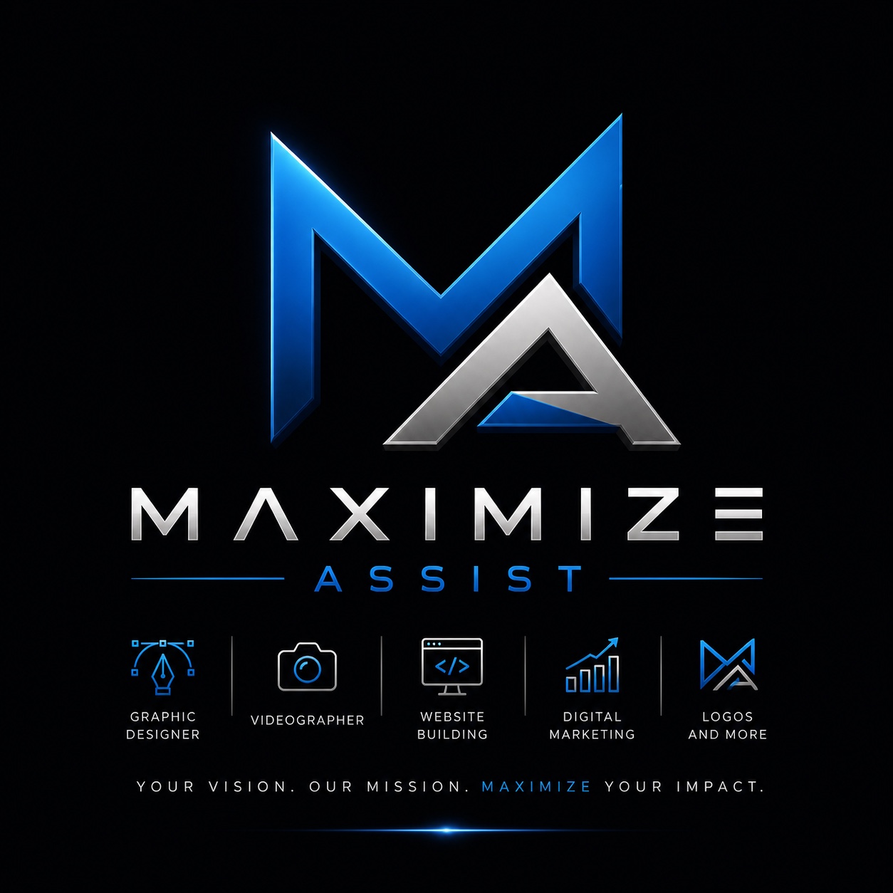 Maximize Assist — graphic design, videography, website building, digital marketing, logos and more